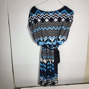 Womens Enfocus Studio Dress Sz 1 2 Multicolor Black Trim